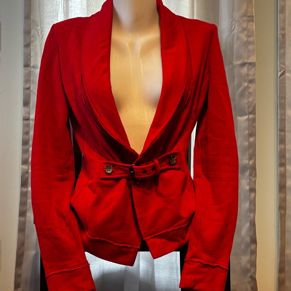 Chic Red Women's Blazer